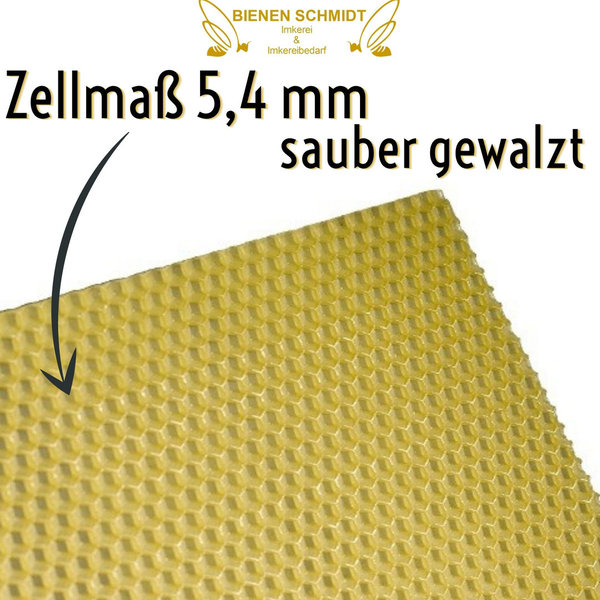 2,5kg Mittelwände Deutsch Normalmaß DNM 350 x 200 mm Bienenwachs Mittelwände ca. 35 Stk/2,5kg