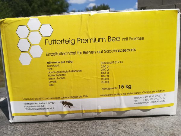 15 kg Bienenfutter Futterteig auf Saccharosebasis Bienenfutterteig