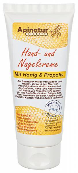 APINATUR Hand- und Nagelcreme Honig/Propolis 100ml